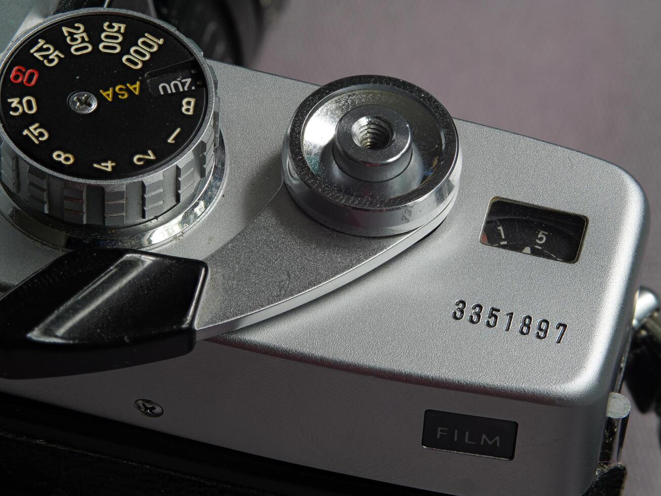 Exposure Selector and Frame Counter of old film Camera photo