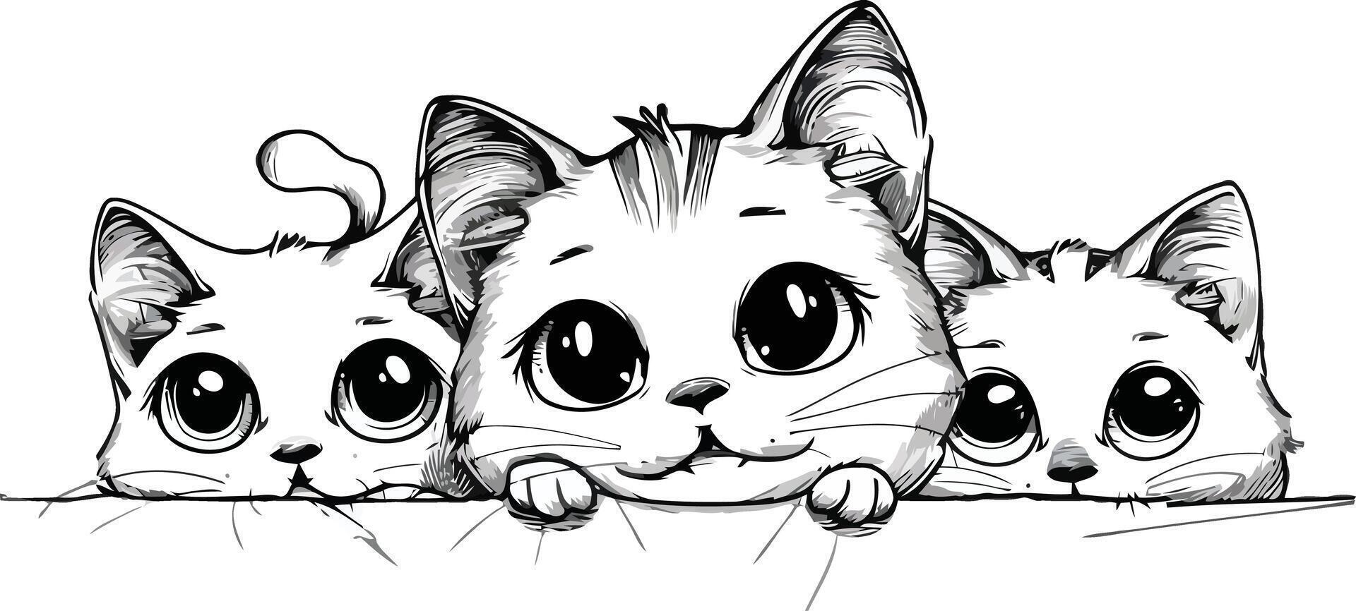 Cute Cat Illustration, High-Quality Design Elements for Your Creative Projects vector