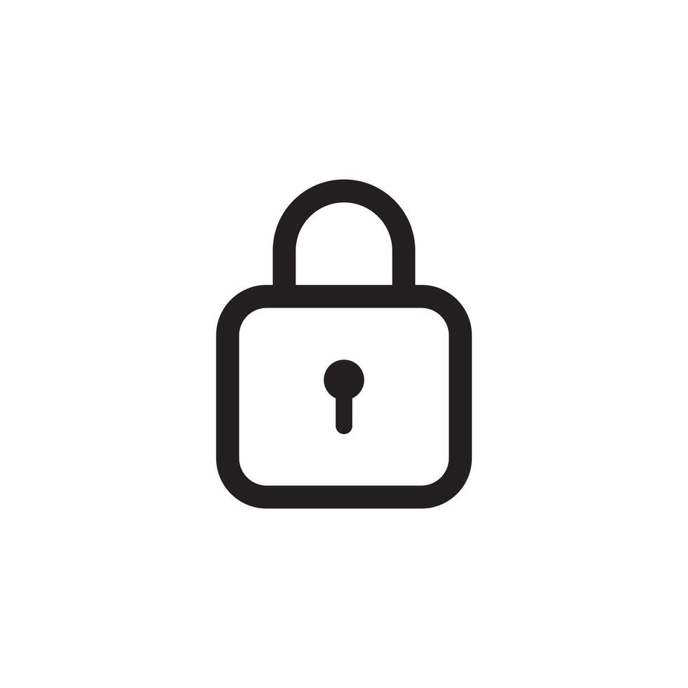 Lock icon padlock icon design vector