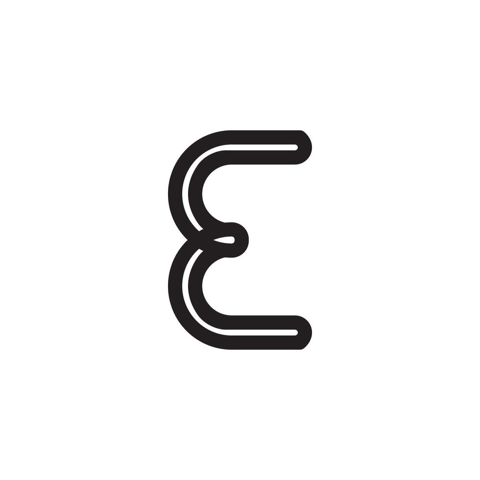 E letter logo, E logo vector