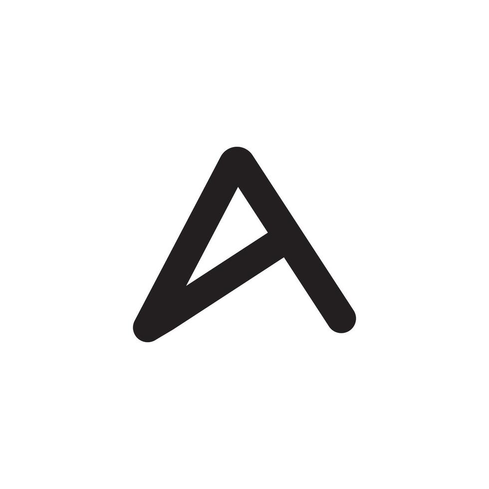 A logo, A letter logo, logo vector