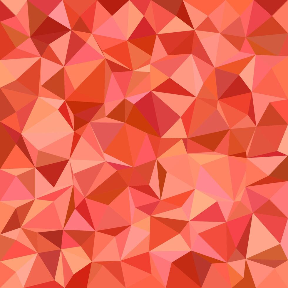 Geometric abstract triangle tiled pattern background - polygonal graphic design from red triangles vector