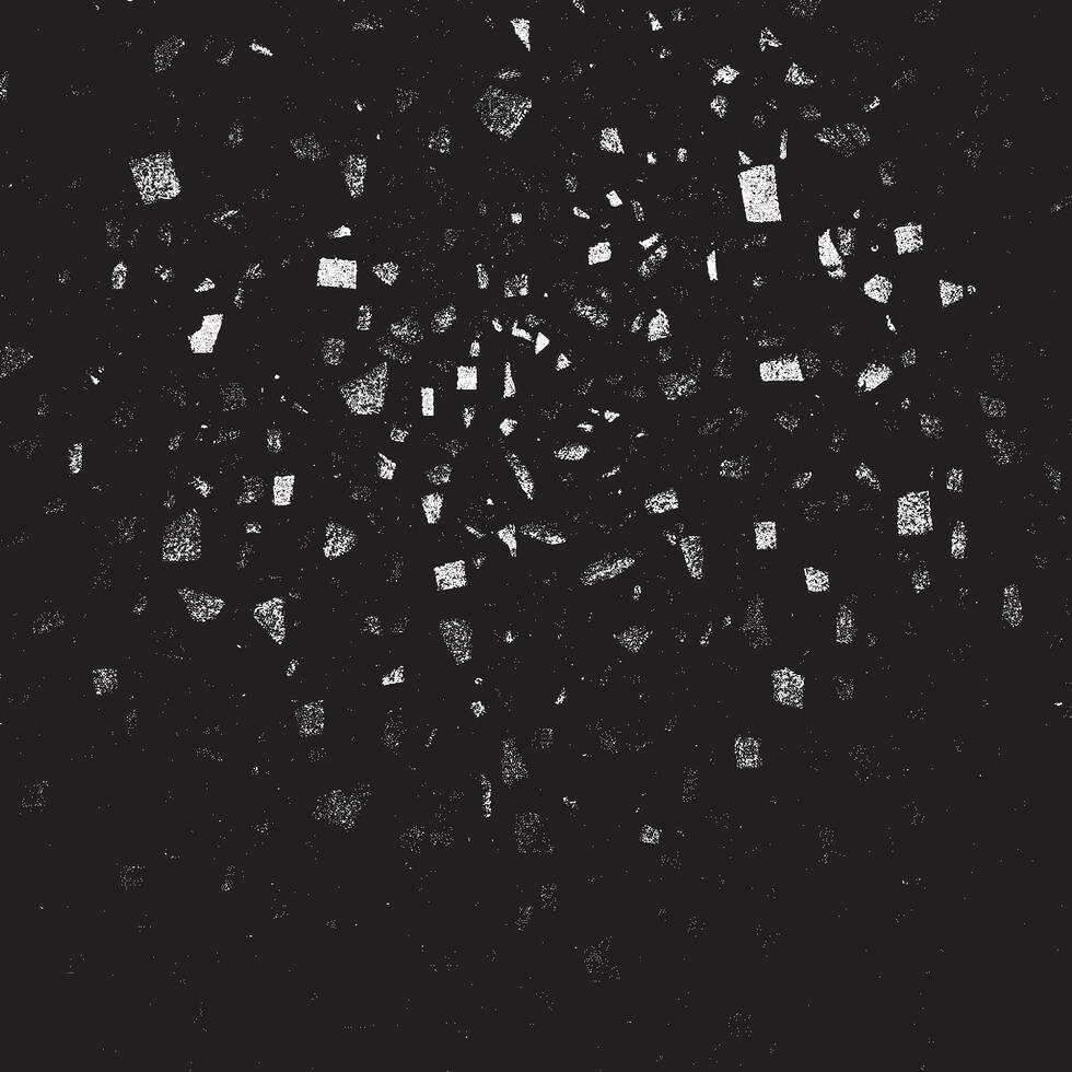 An abstract grunge texture overlay, composed of small particles, debris, and dust, creating a distressed and uneven appearance. This texture features both rough and fine grains vector