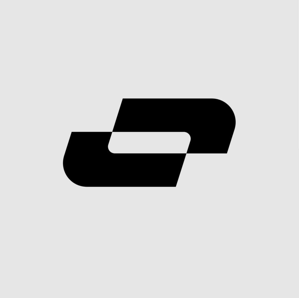 O Monogram Abstract Minimalist Logo vector