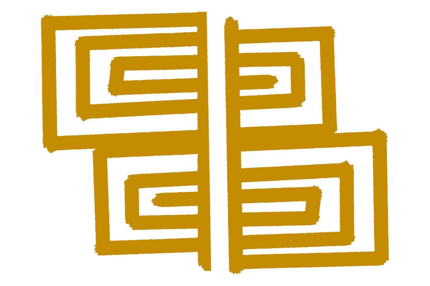 Logo Icon With Letter B Shape vector