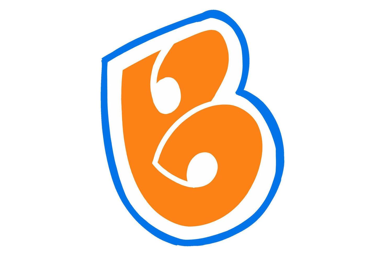 Logo Icon With Letter B Shape vector