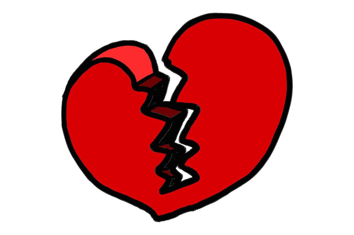 Breakup Icon Button Sign vector