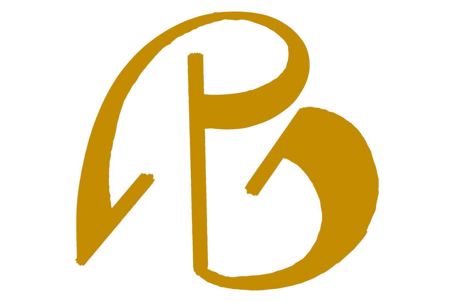 Logo Icon With Letter B Shape vector