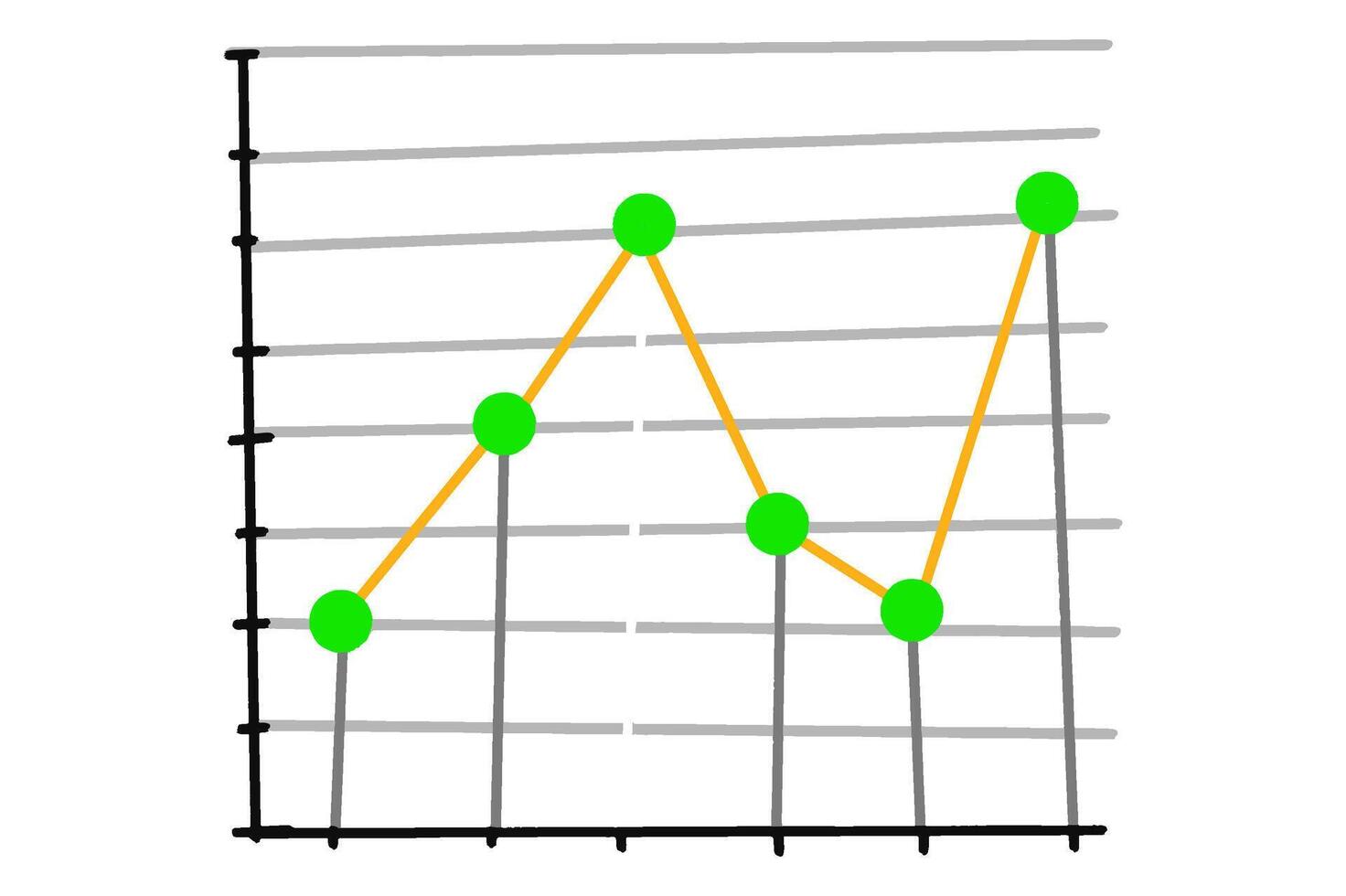 Business Values in Chart Form vector