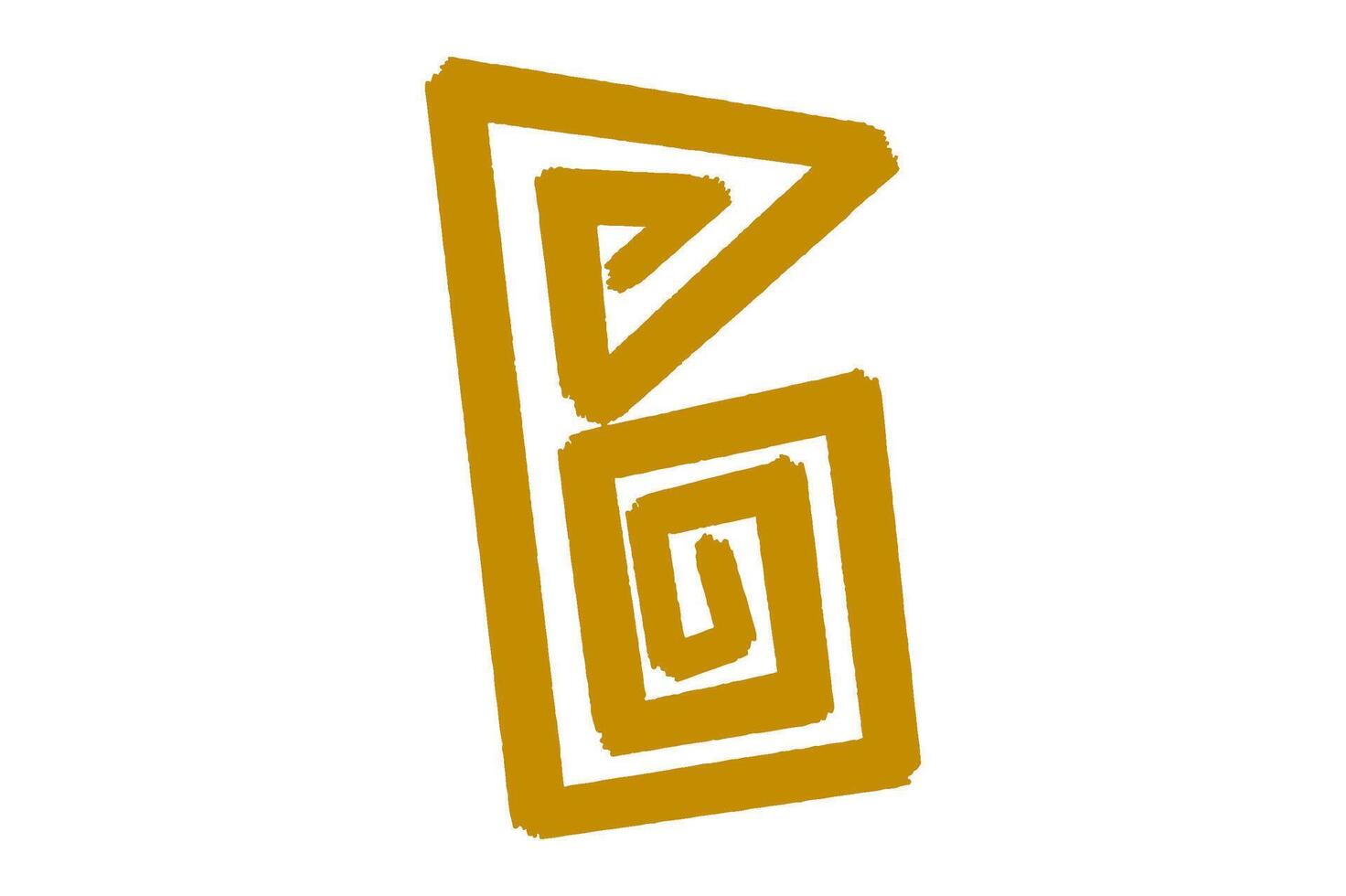 Logo Icon With Letter B Shape vector