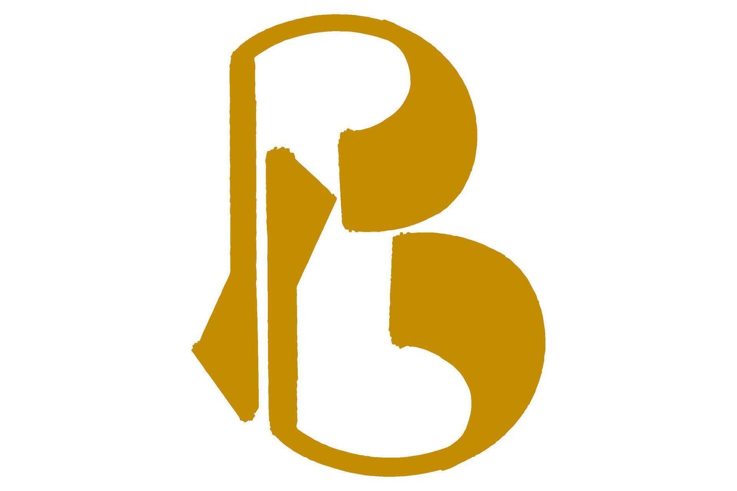 Logo Icon With Letter B Shape vector