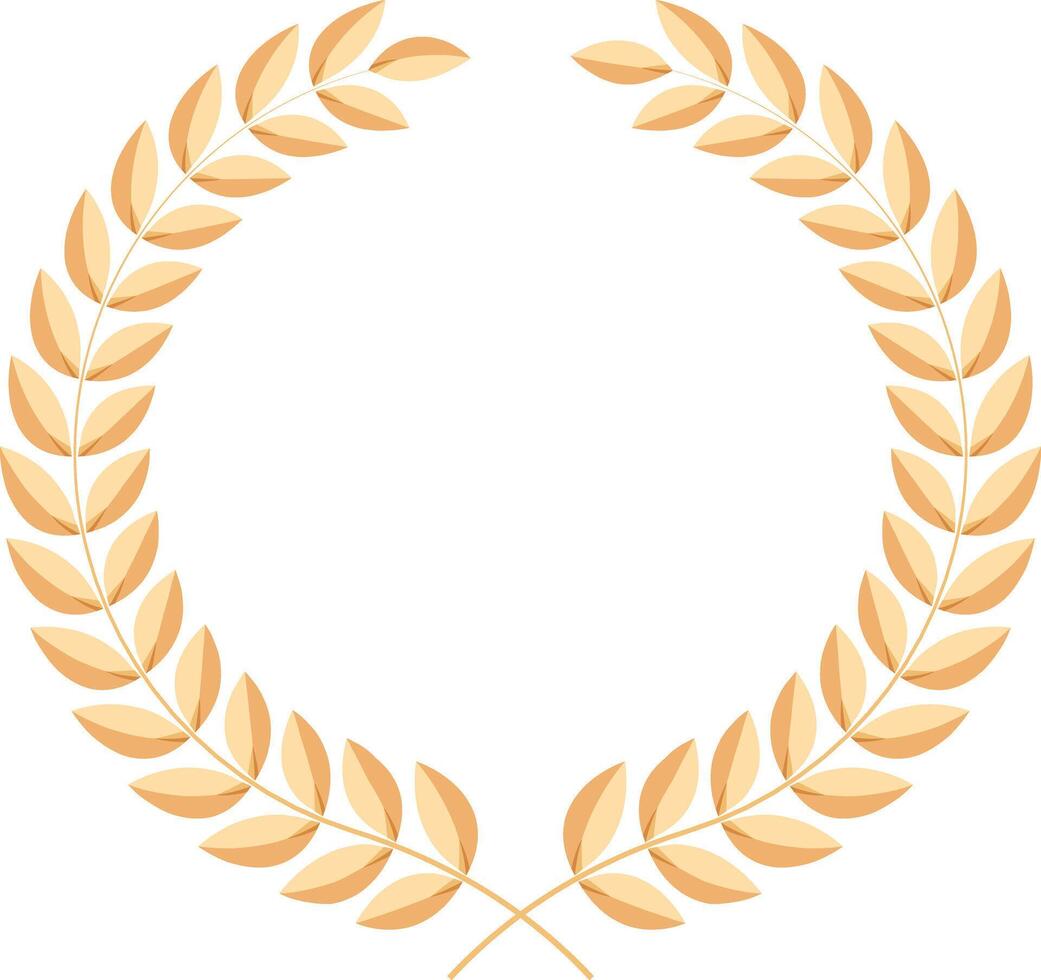 Golden Laurel Wreath vector