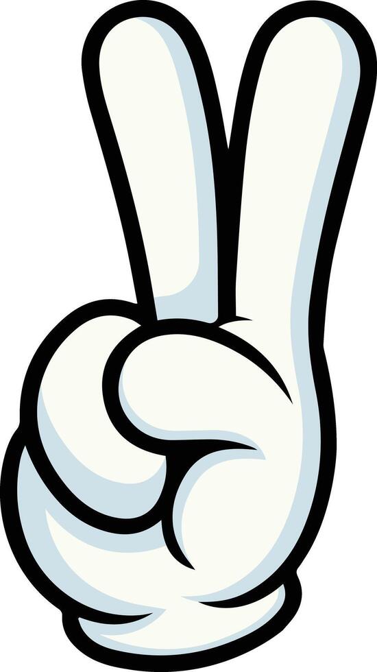 Peace Sign Hand Gesture vector