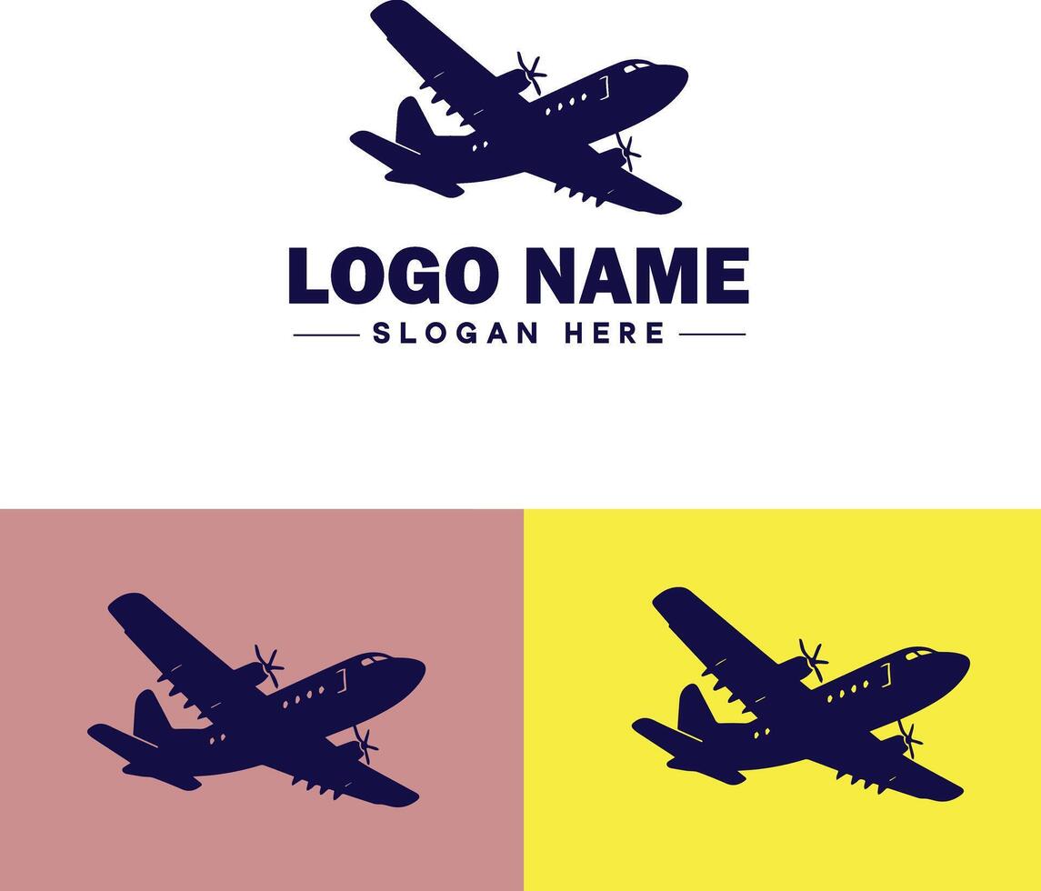 Plane logo icon for business app icon airplane travel tour air ticket logo template vector