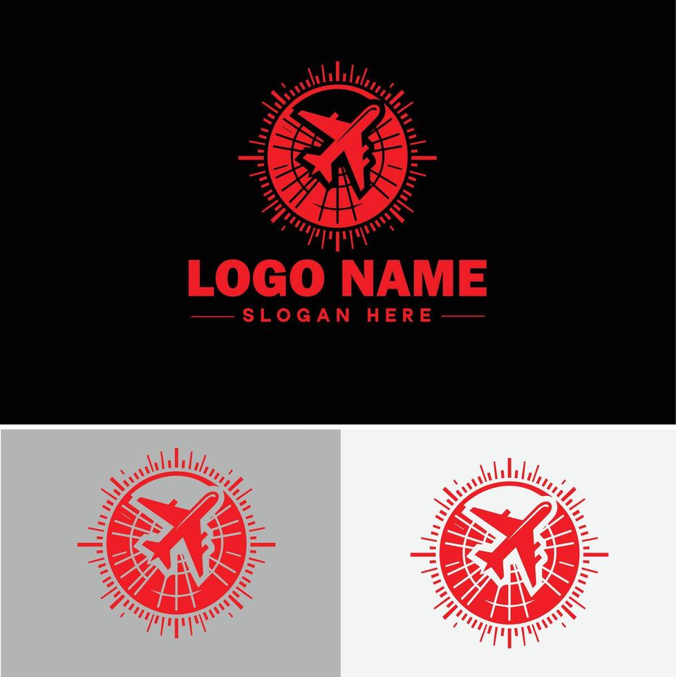 Plane logo icon for business app icon airplane travel tour air ticket logo template vector