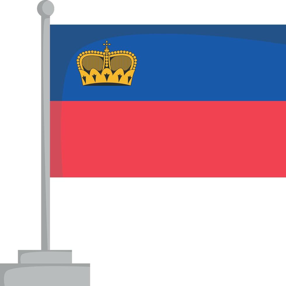 National flag of Liechtenstein Illustration vector