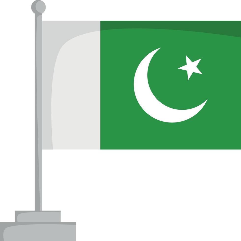 National flag of Pakistan Illustration vector