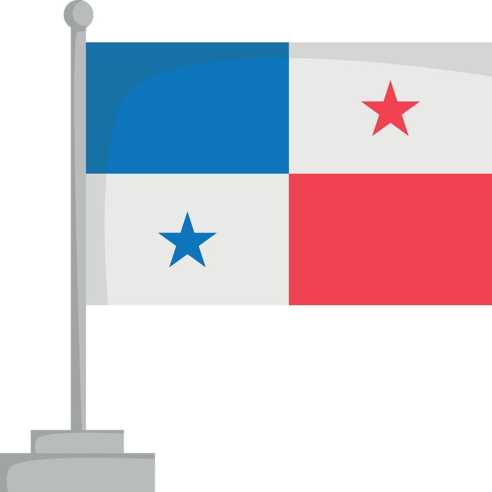 National flag of Panama Illustration vector