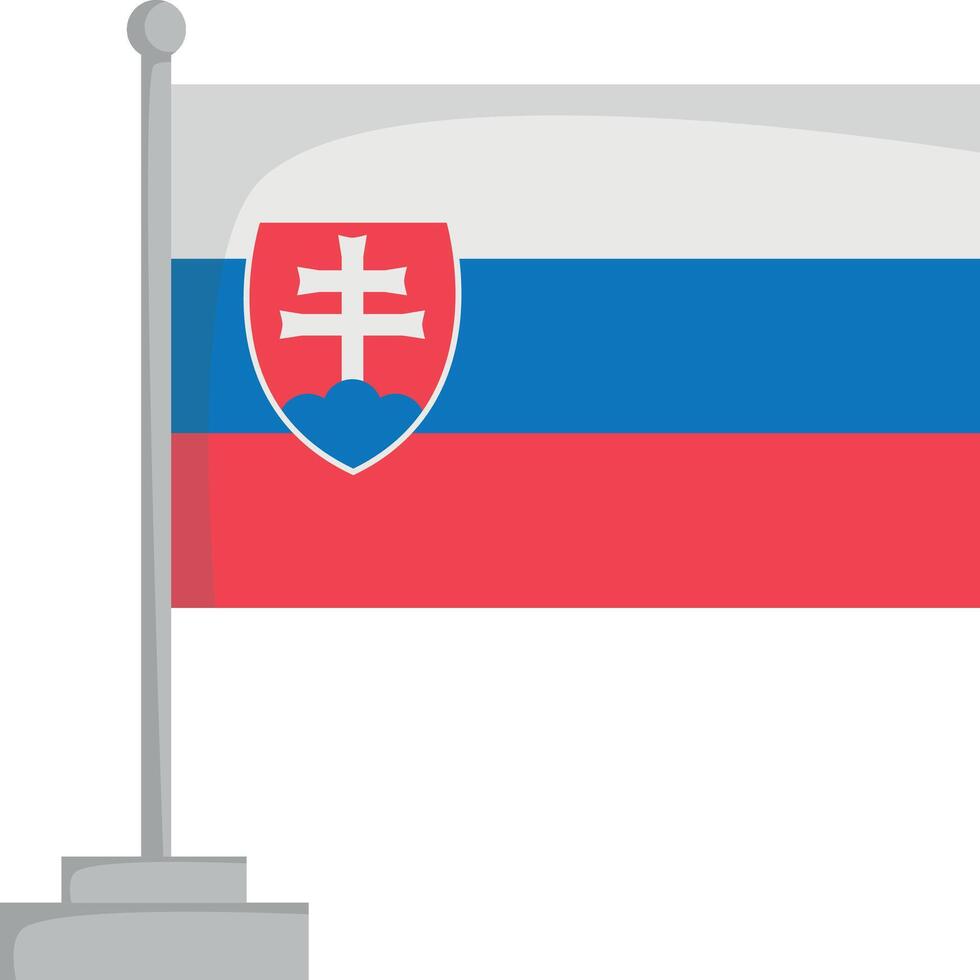 National flag of Slovakia Illustration vector