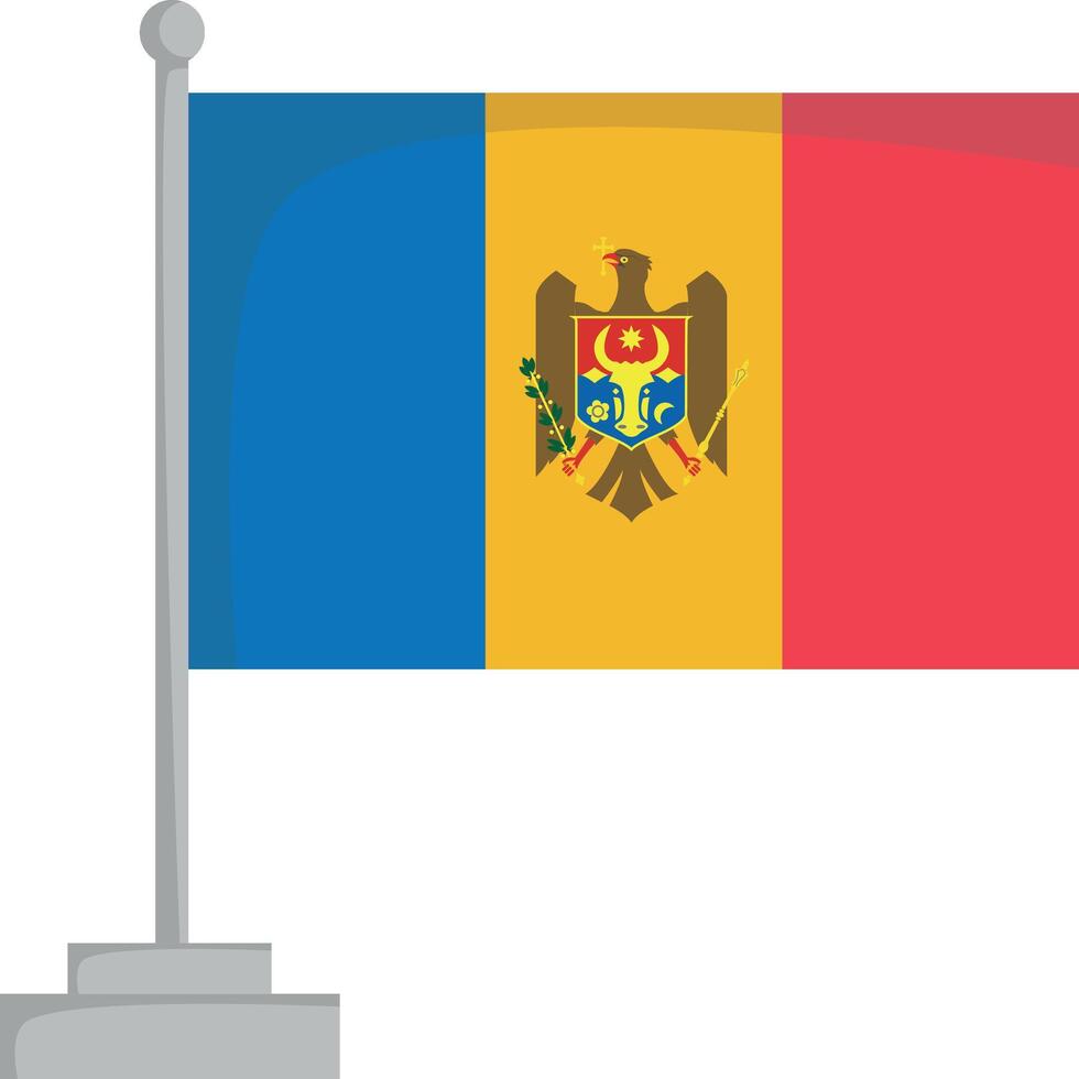 National flag of Moldova Illustration vector