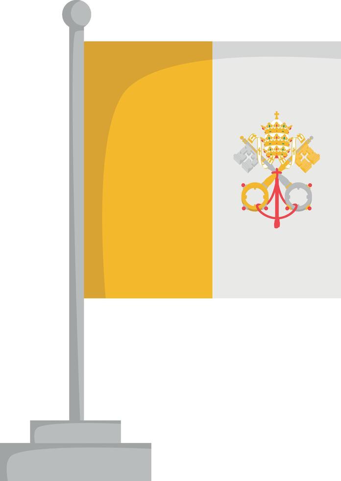 National flag of Vatican City Illustration vector