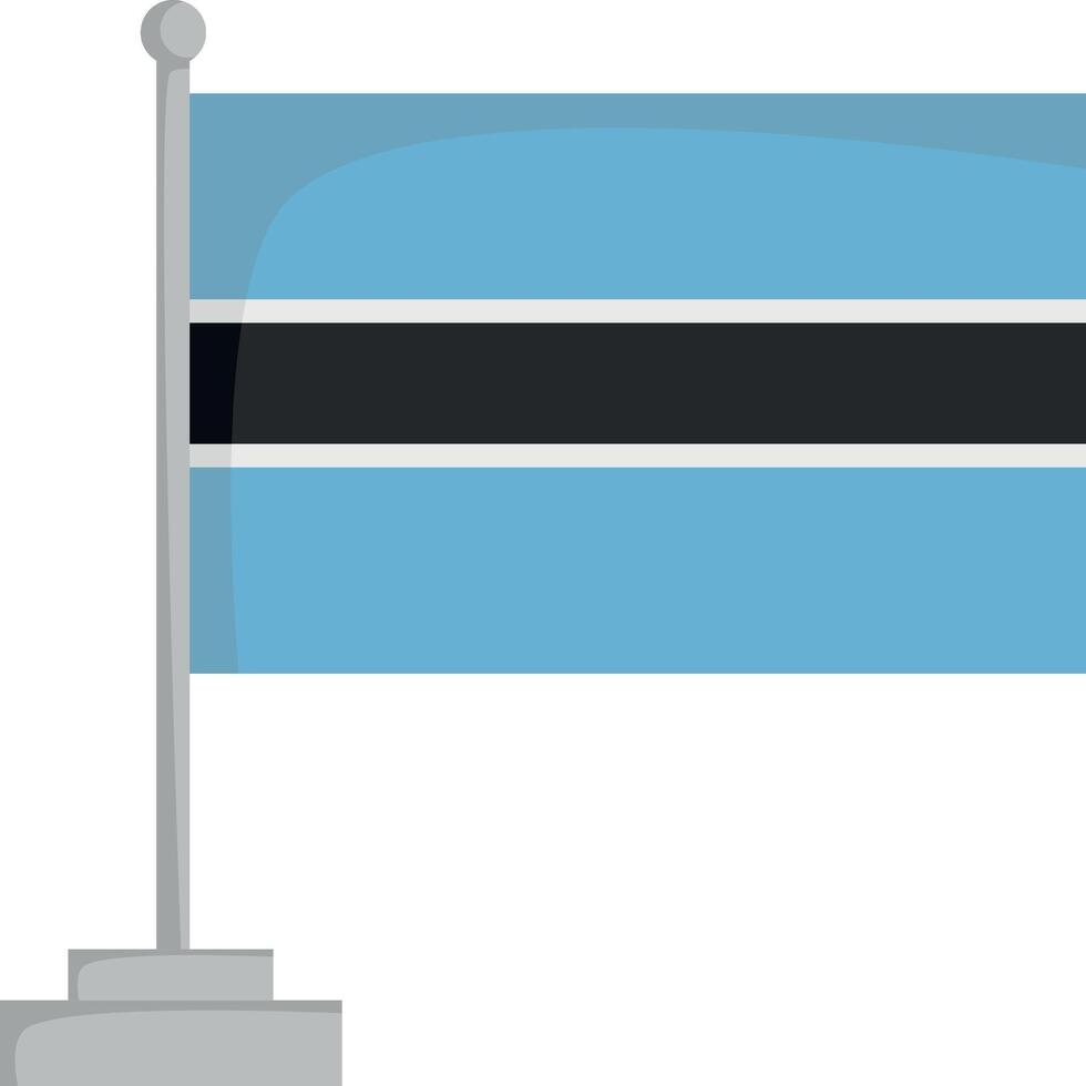 National flag of Botswana Illustration vector