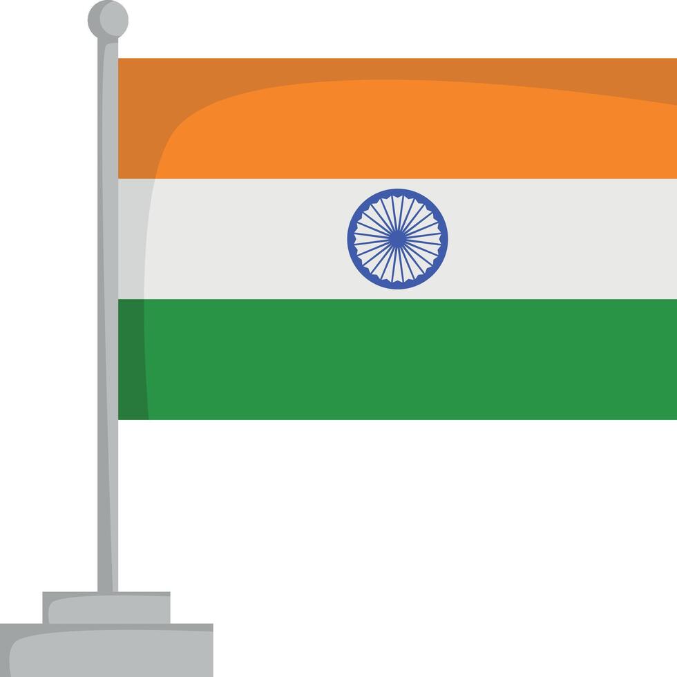 National flag of India Illustration vector