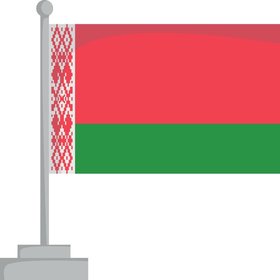 National flag of Belarus Illustration vector