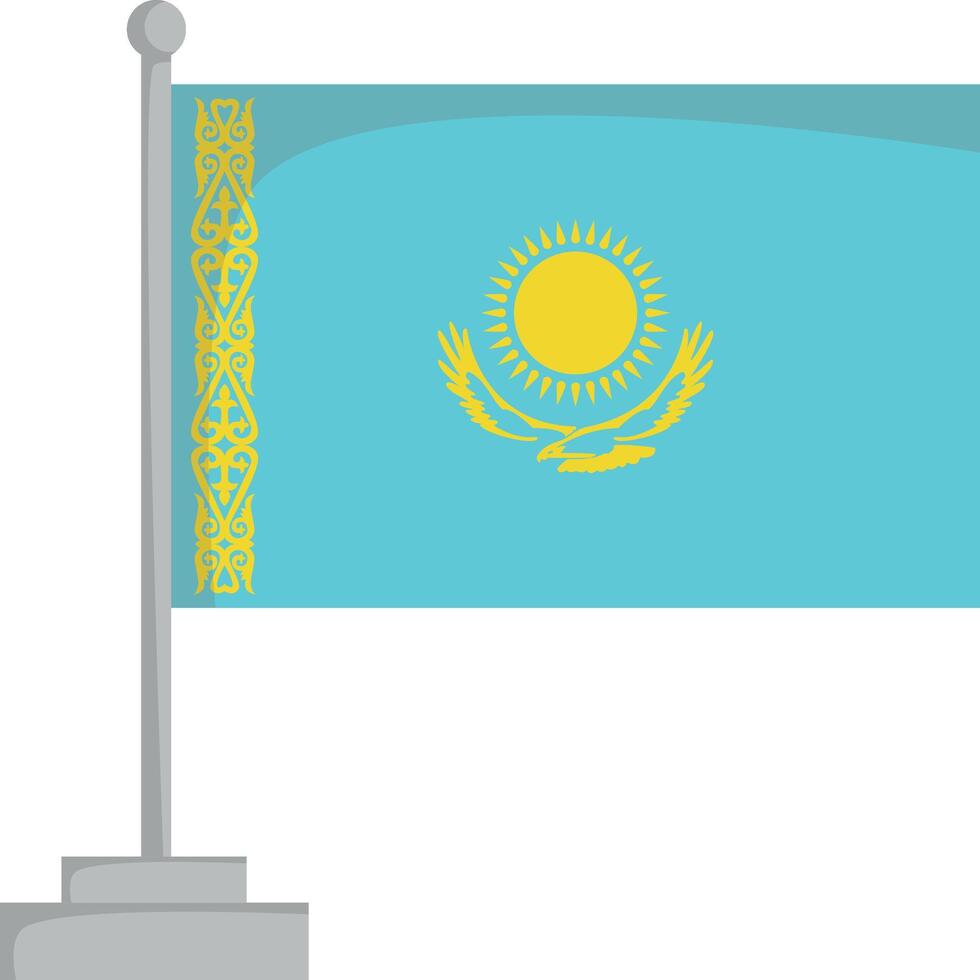 National flag of Kazakhstan Illustration vector