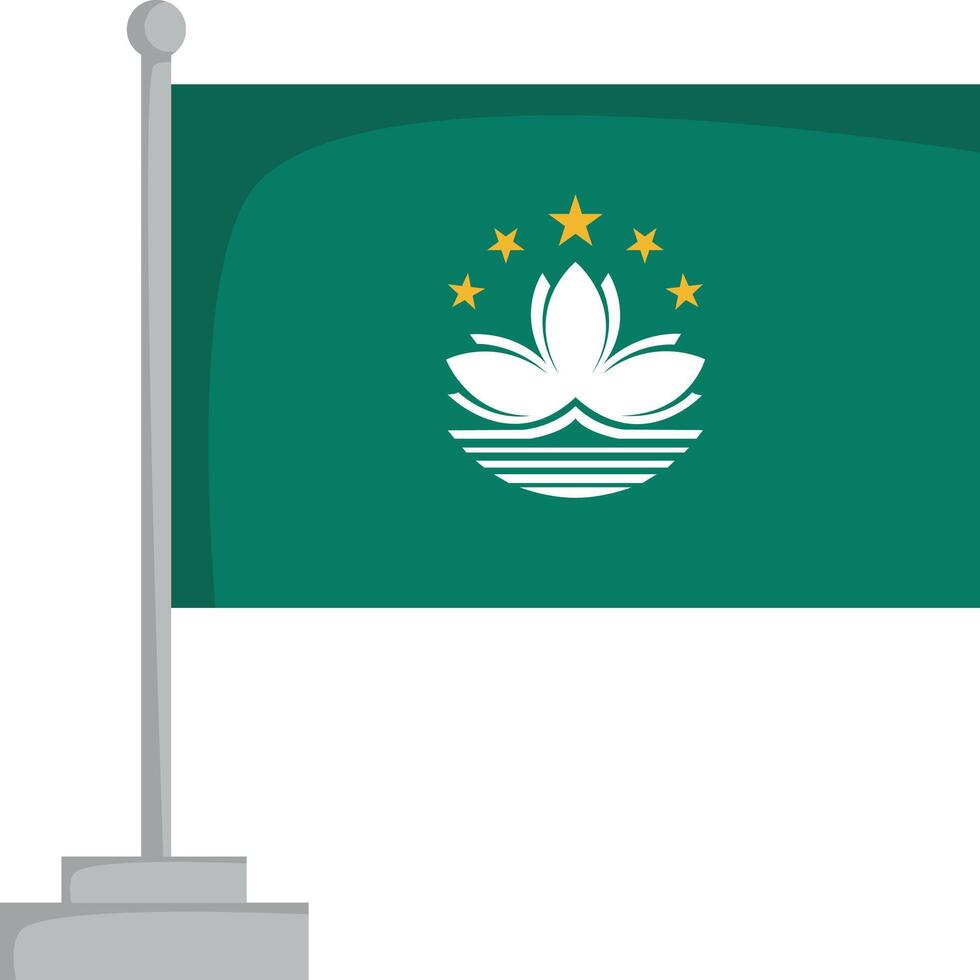 National flag of Macao Illustration vector