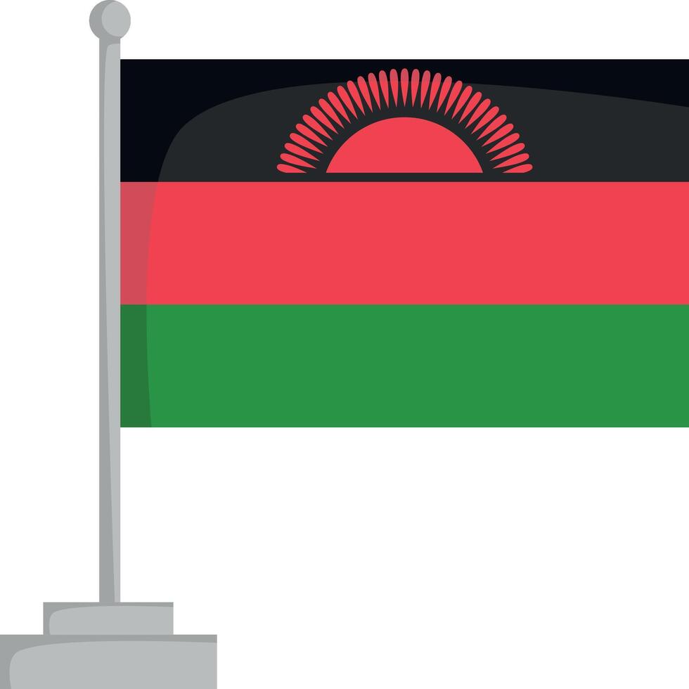 National flag of Malawi Illustration vector