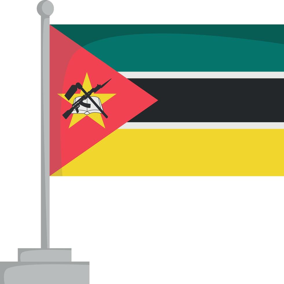 National flag of Mozambique Illustration vector