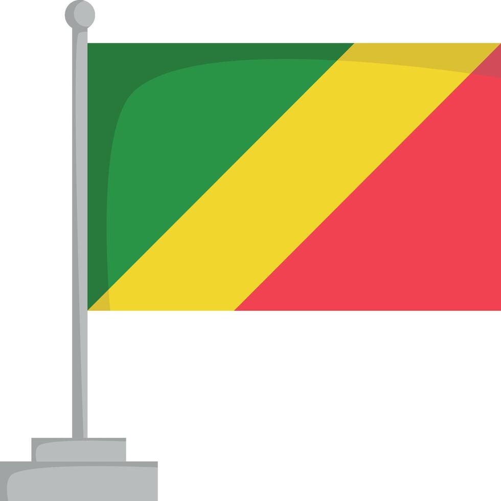 National flag of Congo Illustration vector
