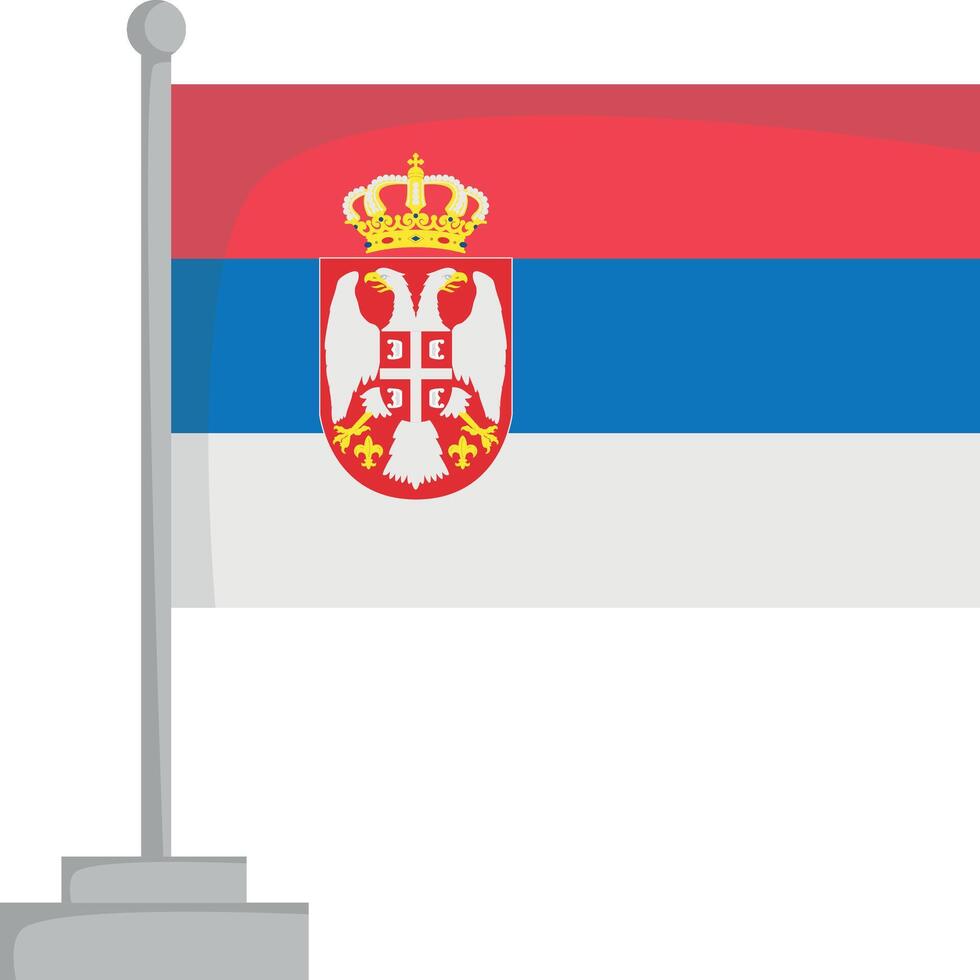 National flag of Serbia Illustration vector