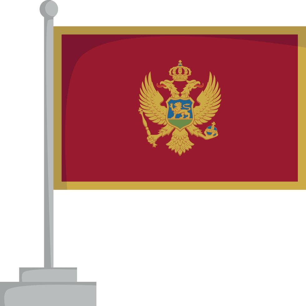 National flag of Montenegro Illustration vector