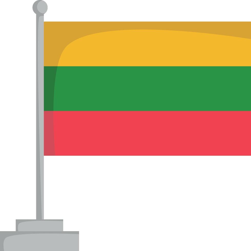 National flag of Lithuania Illustration vector