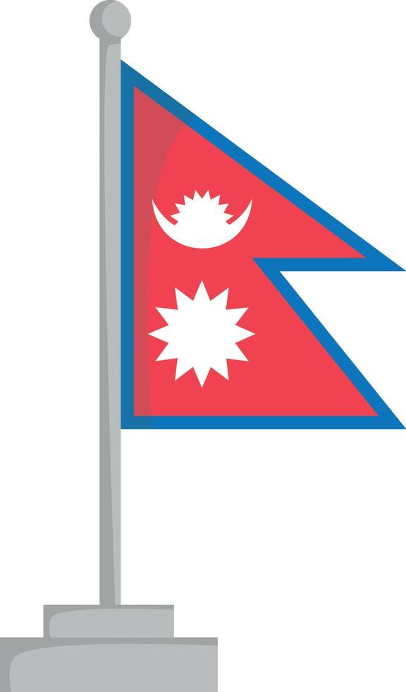 National flag of Nepal Illustration vector