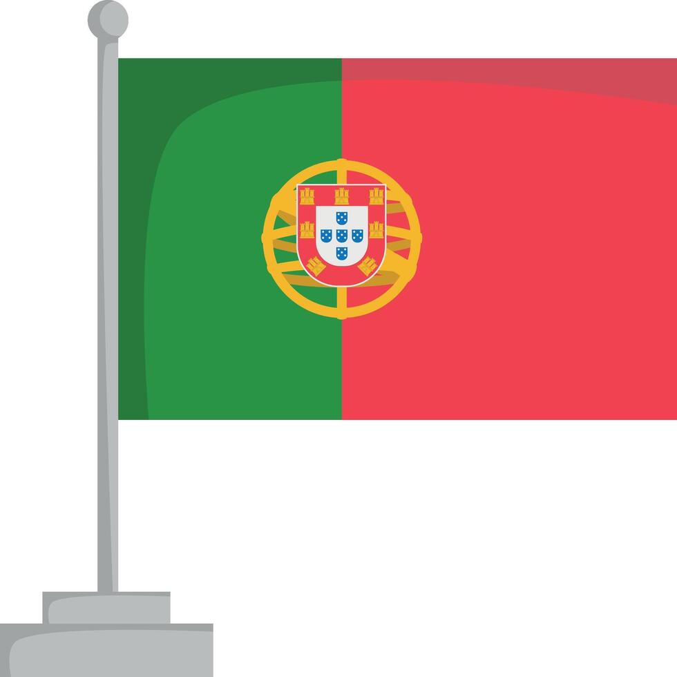 National flag of Portugal Illustration vector