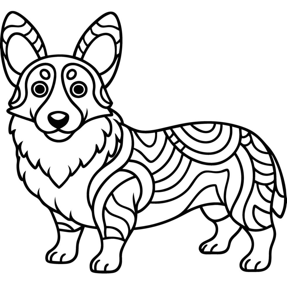 Mandala Coloring Pages for Stress Relief for kids and adults vector