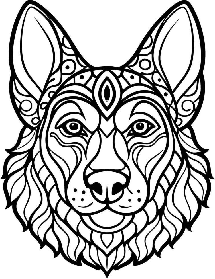 Mandala Coloring Pages for Stress Relief for kids and adults vector