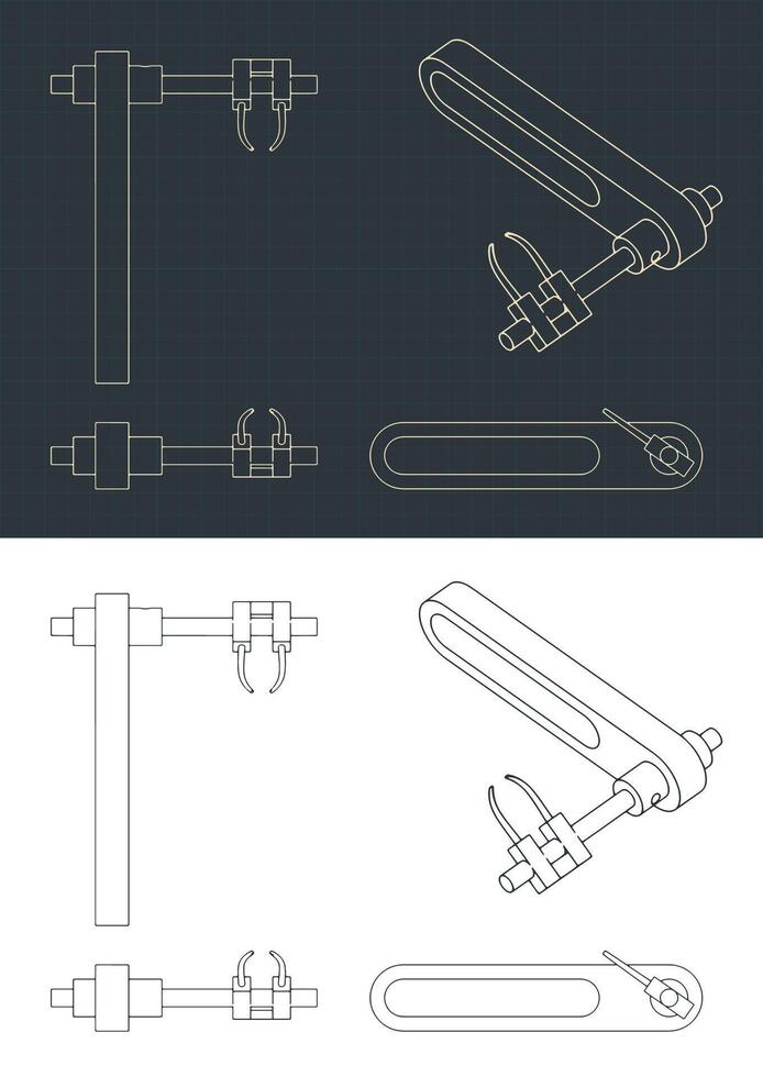Archery arrow rests compound bow shelf drawings vector
