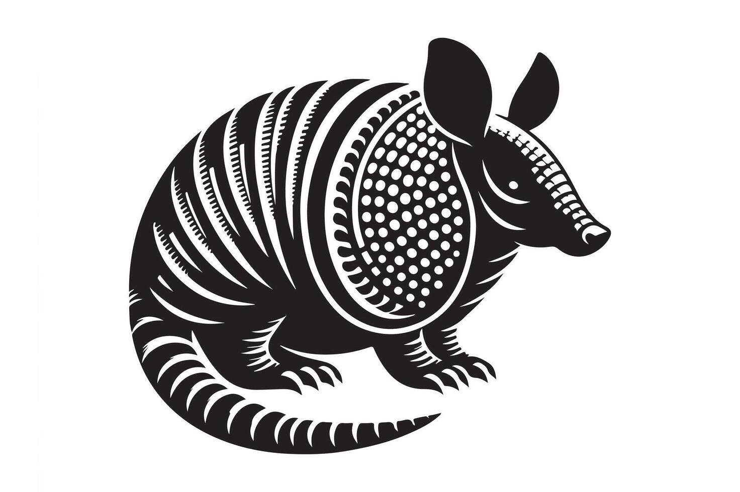 Adorable Armadillo Illustration vector