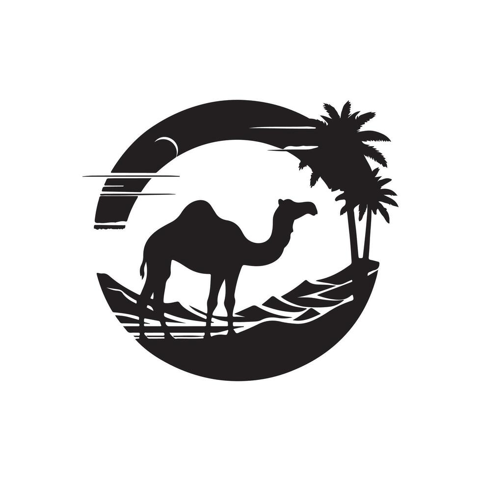 Desert Nomad The Grace and Grit of the Camel vector