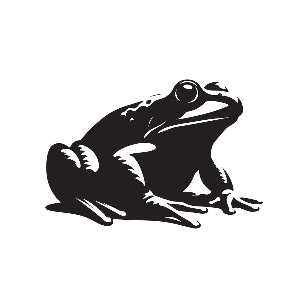 Exploring the Fascinating World of the Bullfrog Characteristics, Habitat, and Behavior vector