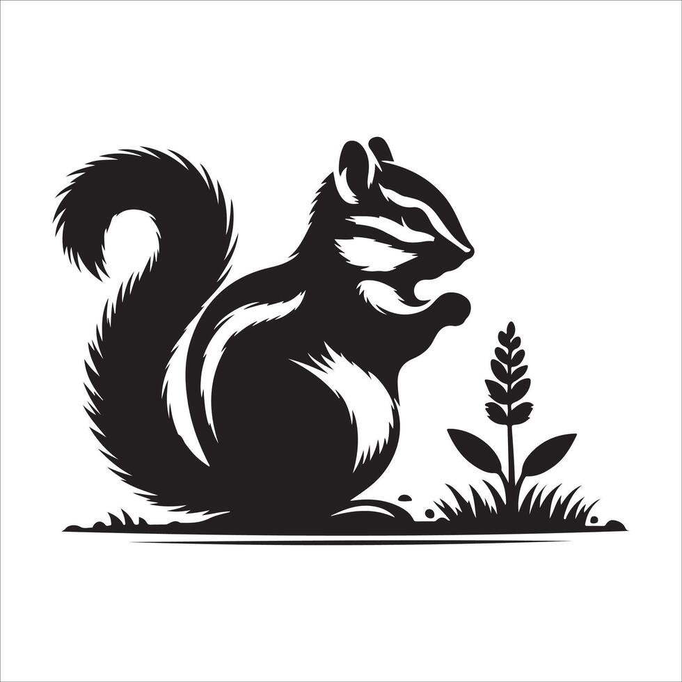 Squirrelly Shenanigans A Chipmunk's Tale vector