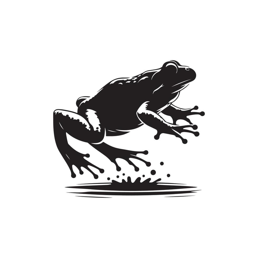 Exploring the Fascinating World of the Bullfrog Characteristics, Habitat, and Behavior vector
