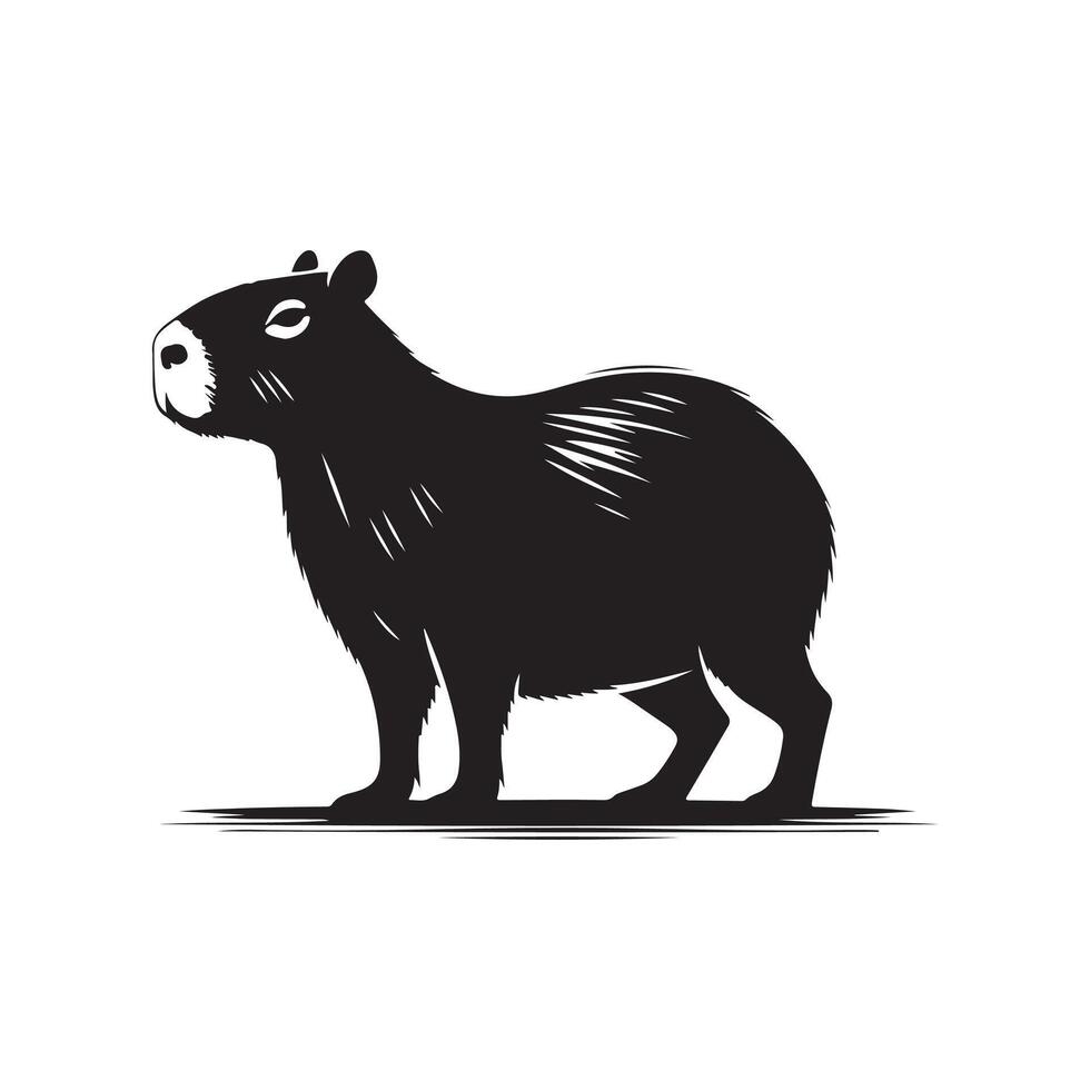 Capybara Chronicles Exploring the Life of the World's Largest Rodent vector