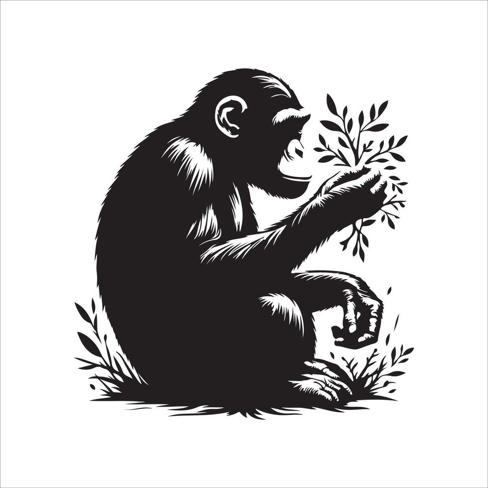 Curious Capers of the Clever Chimpanzee vector
