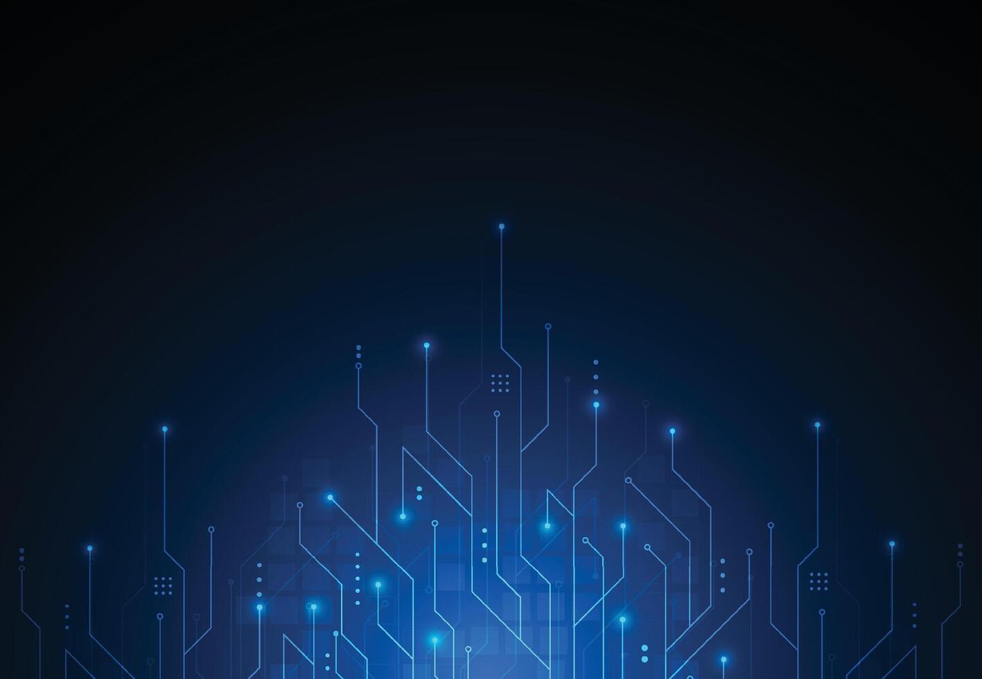 Abstract background with technology circuit board texture. Artificial intelligence electronic board. Communication and engineering concept vector