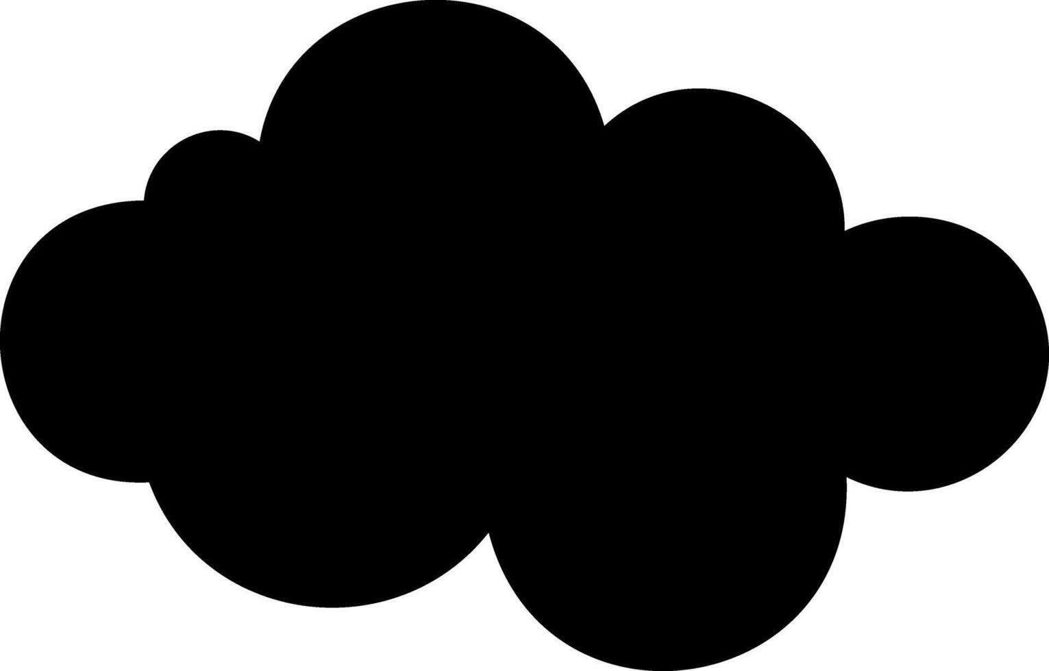 Cloud icon iWeather symbol clipart Stencil vector